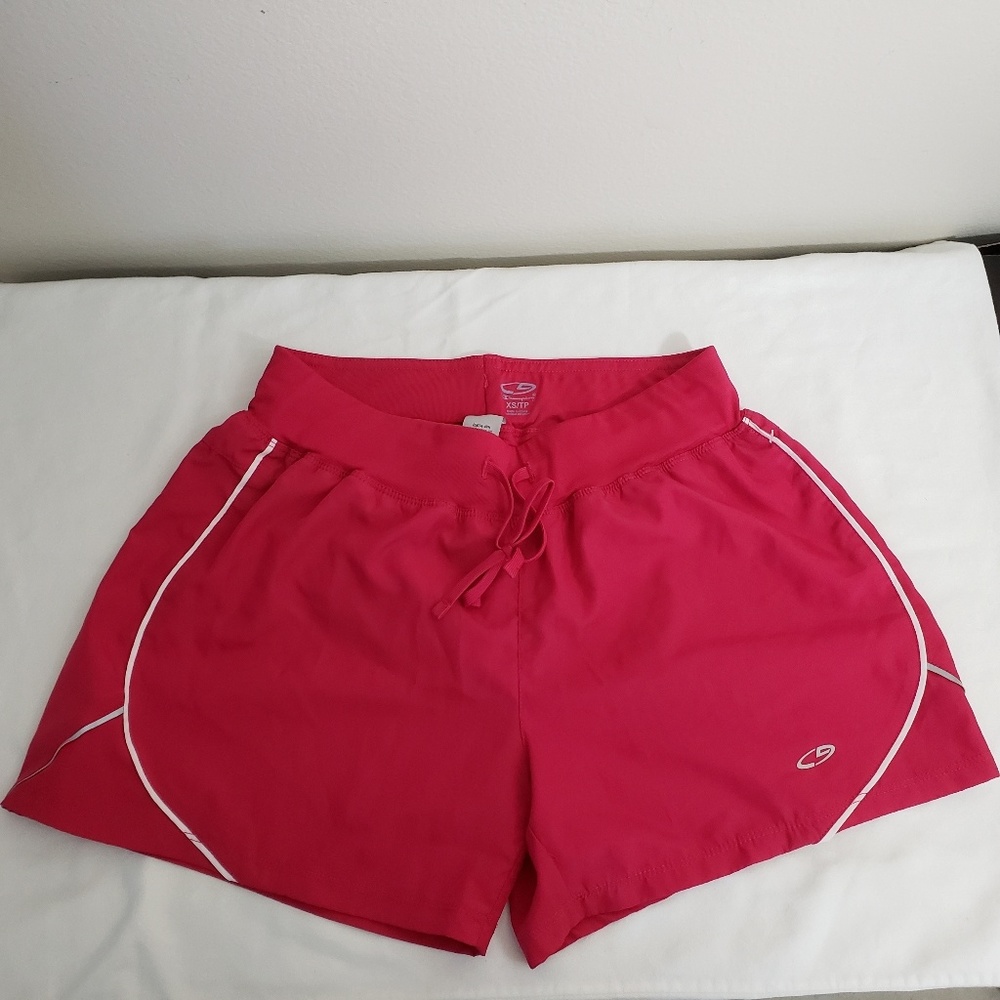Champion Short, Pink with stripe on side, Size XS